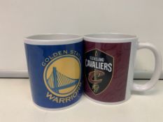 72 X BRAND NEW OFFICIAL NBA MUGS (TEAMS MAY VARY) RRP £6 EACH R9