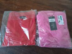 15 X NEW PACKAGED ALTOFF & LYALL PINK POLO SHIRTS & RED T SHIRTS VARIOUS SIZES - TER