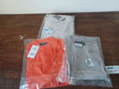 12 X NEW PACKAGED ALTOFF & LYALL POLO AND T SHIRTS IN VARIOUS COLOURS AND SIZES - TER