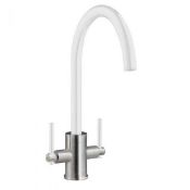 BPR704 PRIMA+ BPR704 SWAN DUAL LVR TAP WHITE