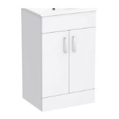 MFTFT0132 590 X 390 BASIN UNIT WHITE GLOSS