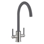 BPR706 PRIMA+ SWAN NECK D/LEVER MIX TAP-G/METAL