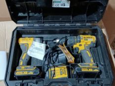 DEWALT DCK2060S2T-SFGB 18V 1.5AH LI-ION XR BRUSHLESS CORDLESS TWIN PACK (5742X) COMES COMPLETE WITH