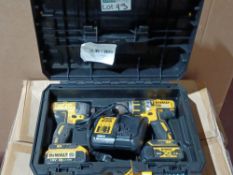 DEWALT DCK2060M2T-SFGB 18V 4.0AH LI-ION XR BRUSHLESS CORDLESS TWIN PACK (362JT) COMES COMPLETE