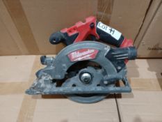 MILWAUKEE M18 CCS66-0 FUEL 190MM 18V LI-ION BRUSHLESS CORDLESS CIRCULAR SAW - BARE (685FJ),