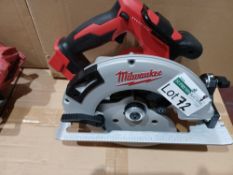 MILWAUKEE M18 BLCS66-401B 190MM 18V 4.0AH LI-ION REDLITHIUM BRUSHLESS CORDLESS CIRCULAR SAW (