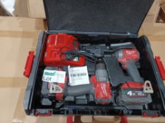 MILWAUKEE M18 FPP2A2-502X FUEL 18V 5.0AH LI-ION REDLITHIUM BRUSHLESS CORDLESS TWIN PACK. COMES