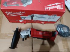 MILWAUKEE HD18AG115-0 18V LI-ION REDLITHIUM 4½" CORDLESS ANGLE GRINDER - BARE (390HP). BOXED,