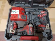 MILWAUKEE M18 CBLPP2A-502C 18V 5.0AH LI-ION REDLITHIUM BRUSHLESS CORDLESS COMBI DRILL & IMPACT