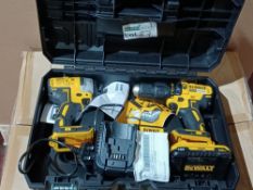 DEWALT DCK2060L2T-SFGB 18V 3.0AH LI-ION XR BRUSHLESS CORDLESS TWIN PACK (337KV) INCLUDES 1