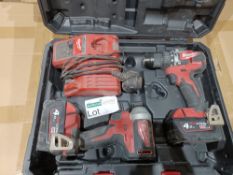 MILWAUKEE M18 CBLPP2A-402C 18V 4.0AH LI-ION REDLITHIUM BRUSHLESS CORDLESS COMBI DRILL & IMPACT