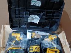 DEWALT DCK2060L2T-SFGB 18V 3.0AH LI-ION XR BRUSHLESS CORDLESS TWIN PACK (337KV) INCLUDES 1