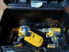 DEWALT DCK2510L3T-GB 18V 3.0AH LI-ION XR BRUSHLESS CORDLESS TWIN PACK (682FK) INCLUDES 1 BATTERY &