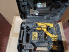 DEWALT DCH033 3KG 18V 4.0AH LI-ION XR BRUSHLESS CORDLESS SDS PLUS DRILL (675FJ) COMES COMPLETE