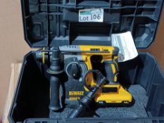 DEWALT DCK229P2T-GB 18V 5.0AH SDS PLUS DRILL (1854P) INCLUDES BATTERY, CARRY CASE, UNCHECKED, PCK