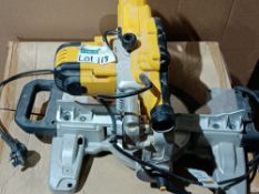 DEWALT DWS773-GB 216MM ELECTRIC SINGLE-BEVEL SLIDING COMPOUND MITRE SAW 240V (9008J)