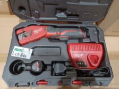 MILWAUKEE C12PC-201C 12V 2.0AH LI-ION REDLITHIUM CORDLESS PIPE CUTTER (889GT) INCLUDES 1 BATTERY,