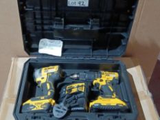 DEWALT DCK2060M2T-SFGB 18V 4.0AH LI-ION XR BRUSHLESS CORDLESS TWIN PACK (362JT) COMES COMPLETE