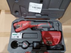 MILWAUKEE C12PC-201C 12V 2.0AH LI-ION REDLITHIUM CORDLESS PIPE CUTTER (889GT), INCLUDES 1 BATTERY,