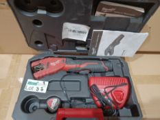 MILWAUKEE C12PC-201C 12V 2.0AH LI-ION REDLITHIUM CORDLESS PIPE CUTTER (889GT)COMPLETE WITH 2