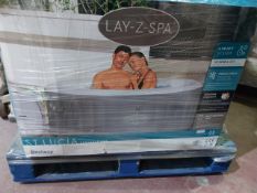 BOXED Lay-Z-Spa Saint Lucia Airjet 2/3 person Hot tub. RRP £410 . UNCHECKED/UNTESTED.