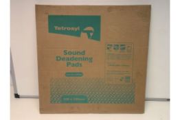PALLET TO CONTAIN 40 X NEW PACKS OF 4 TETROSYL SOUND DEADENING PADS. 500MMX500MM ( ROW 19)