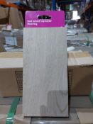 (Q163) PALLET TO CONTAIN 1,080 x AGUNG REAL WOOD TOP LAYER FLOORING SAMPLE PIECES. RRP £3.99 EACH
