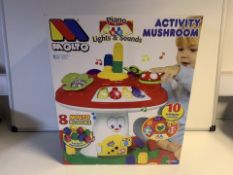 PALLET TO CONTAIN 24 X BRAND NEW BOXED LARGE MOLTO ACTIVITY MUSHROOMS PLAY SETS RRP £49.99 EACH