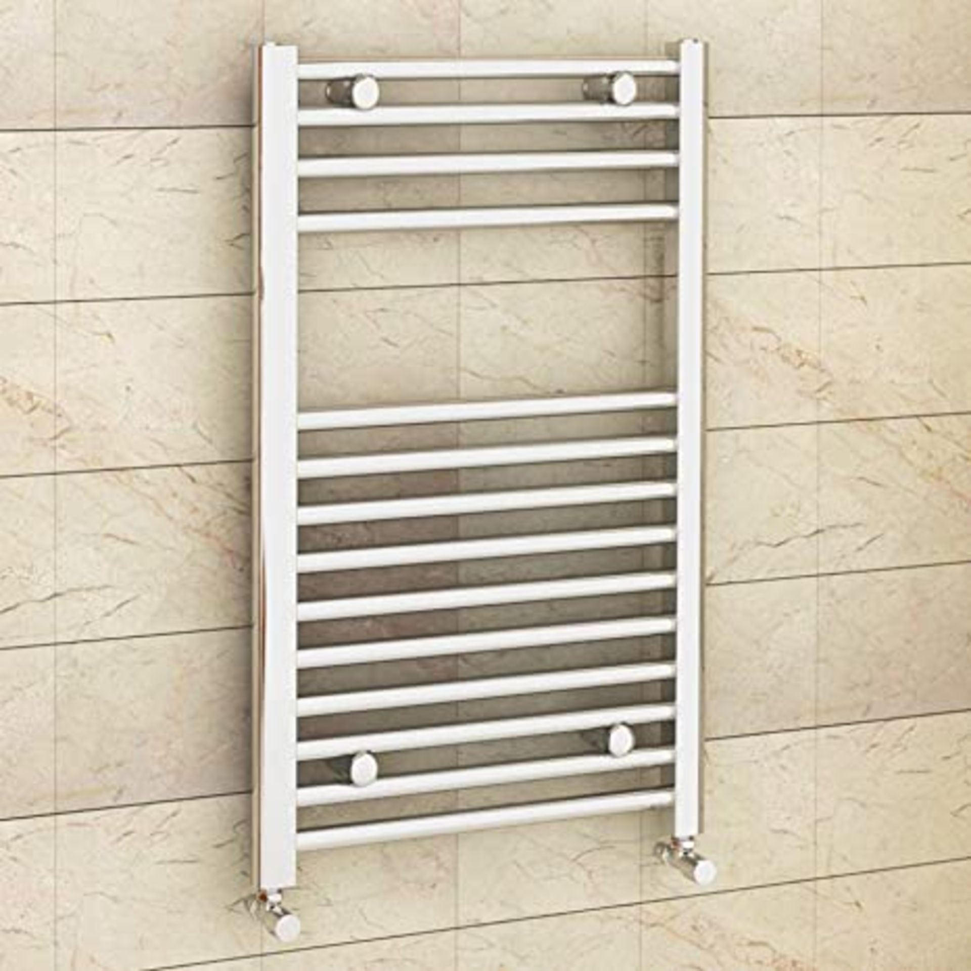 (SP139) 800 x 500mm (H x W) Bathroom Central Heating Straight Ladder Towel Rail Radiator - Chrome