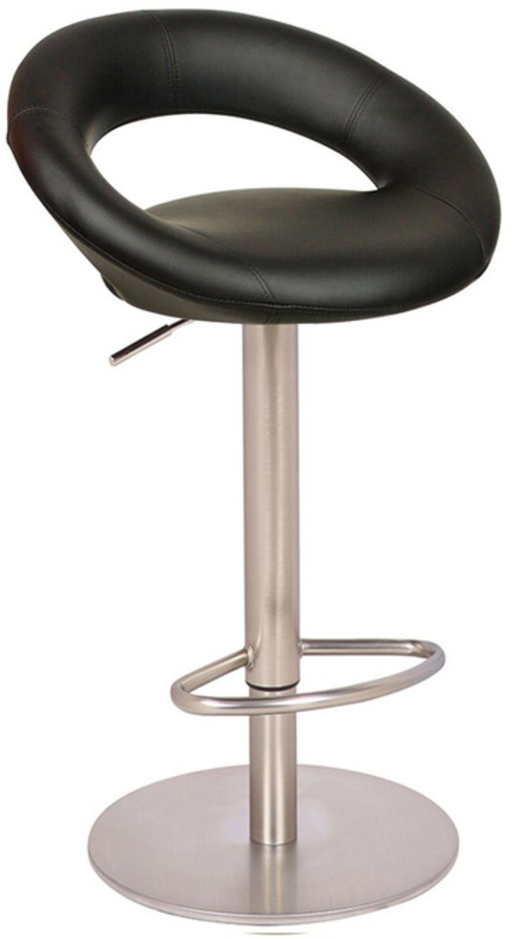 2 X NEW BOXED Deluxe Sorrento Bar Stool Charcoal Black (ROW13 TOP)
