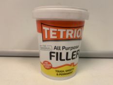 36 X NEW TETRION 600G ALL PURPOSE FILLER. TOUGH, SMOOTH & PERMANENT. FOR USE INSIDE & OUT. (ROW 10)