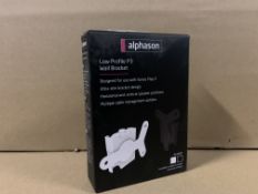 120 X BRAND NEW OFFICIAL ALPHASON SONOS LOW PROFILE P3 WALL BRACKETS S1-1