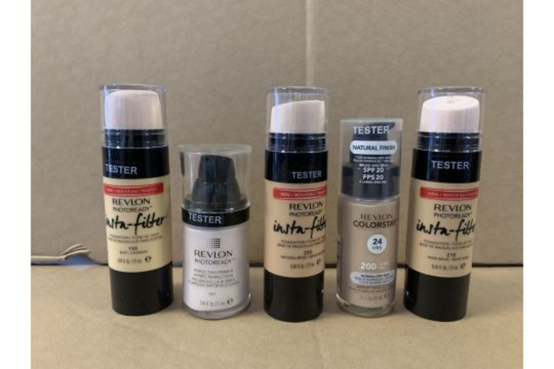 30 X BRAND NEW SEALED 27ML REVLON INSTA FILLER FOUNDATIONS (TONES MAY VARY) S1