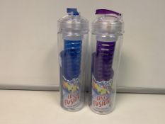 40 X BRAND NEW BPA FREE FRUIT INFUSION BOTTLES 700ML IN VARIOUS COLOURS INSL