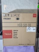 Teka Built In Single Electric Oven HSB 585 SS - Black / Stainless Steel £400
