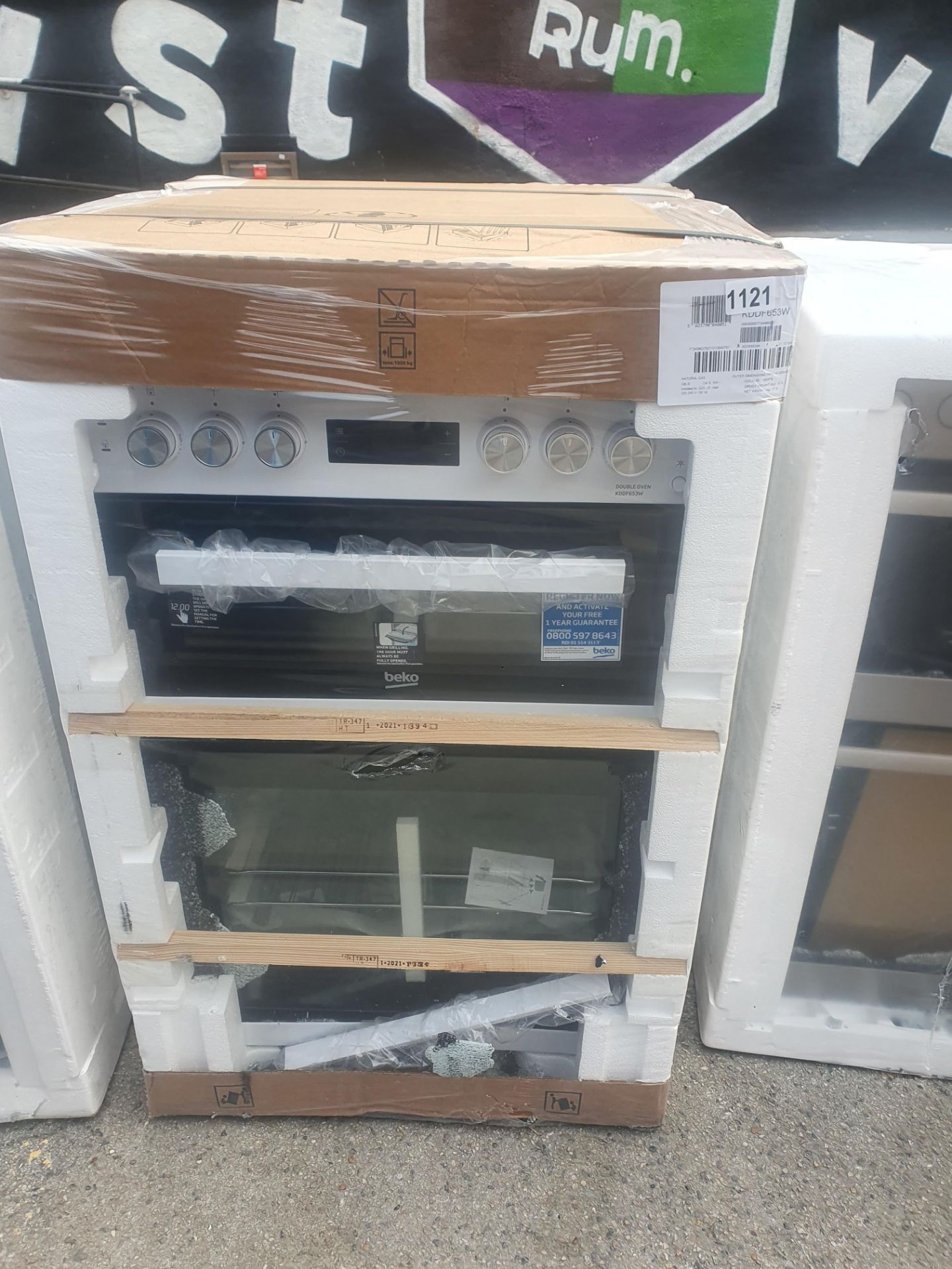 Beko KDDF653W 60cm Dual Fuel Cooker - White - A/A Rated RRP £409 - DAMAGED