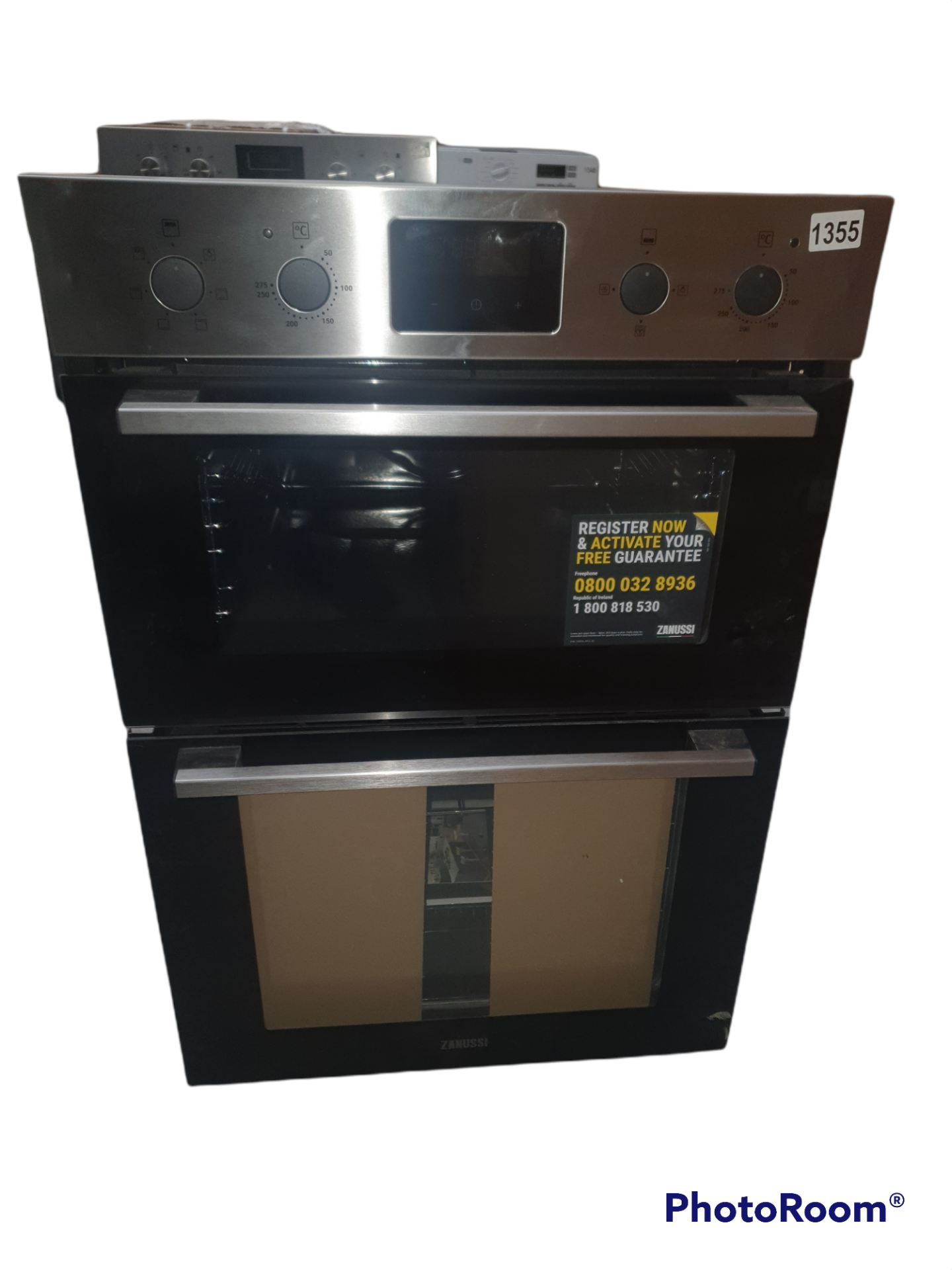 Zanussi ZKHNL3X1 Built In Electric Double Oven - Black - A/A Rated RRP £399