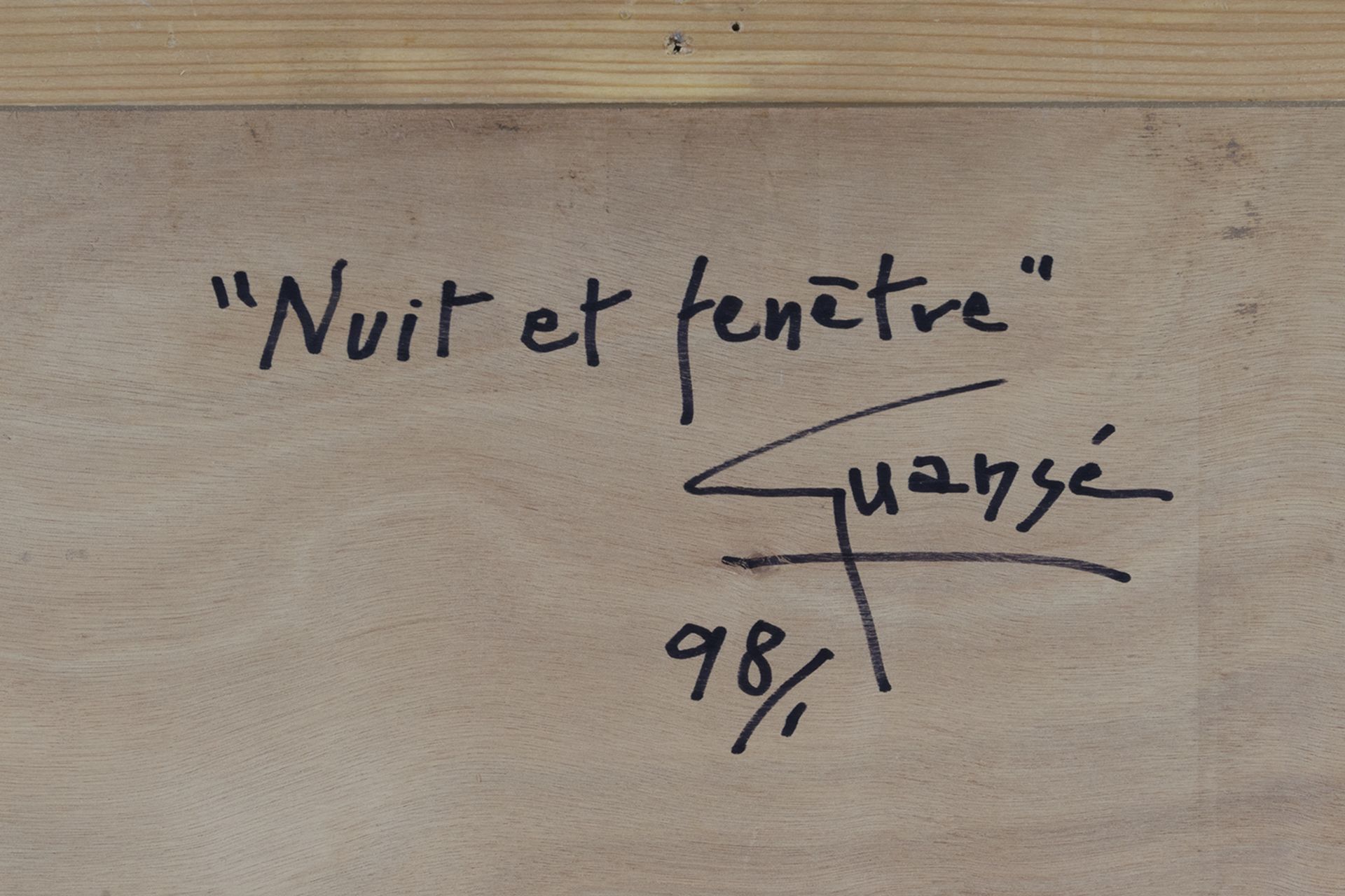 Antonio Guansé (Tortosa, 1926-París 2008), Nuit et fenètre '98 - Image 6 of 6