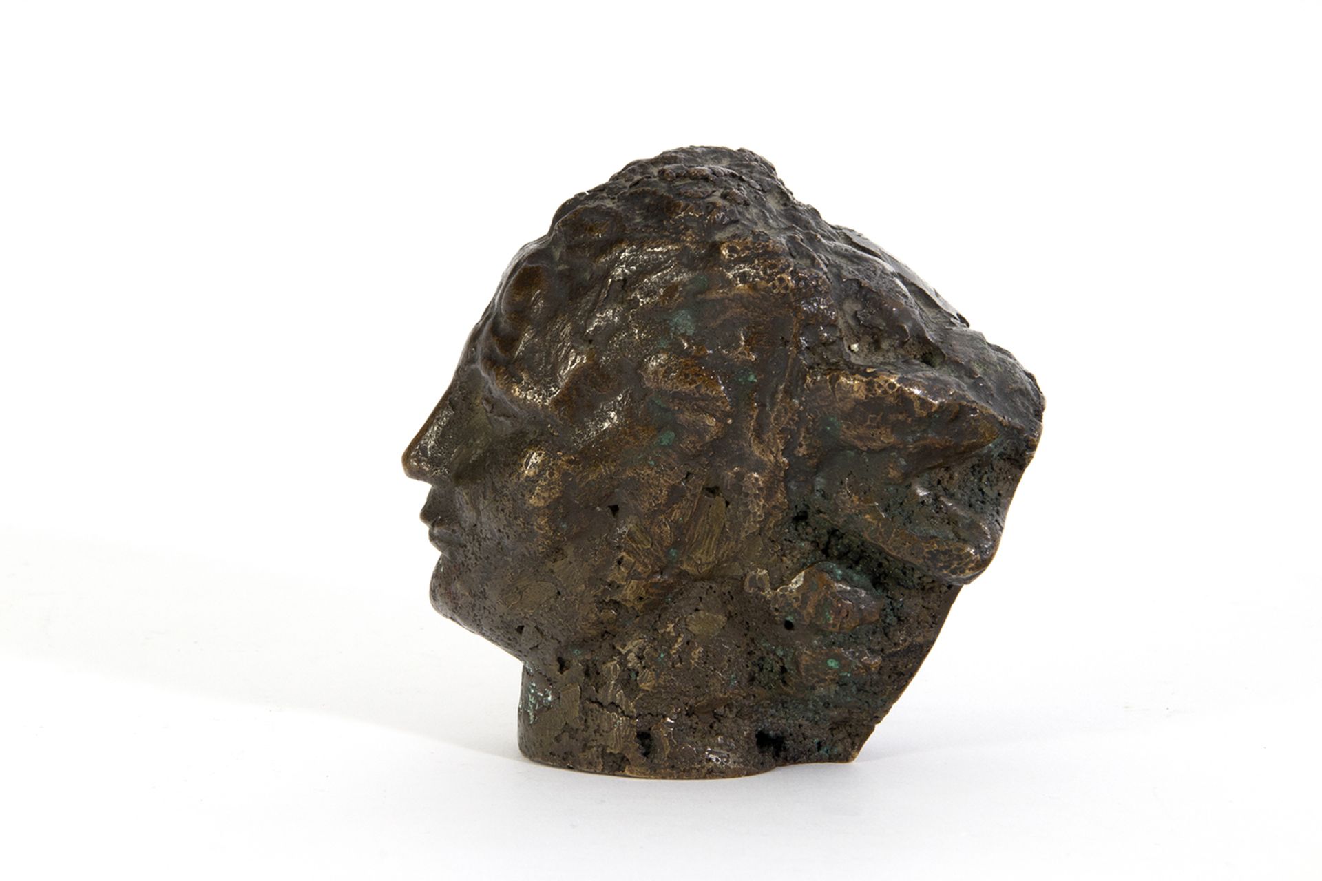 Cabeza femenina en bronce. Italia, siglo XIX. - Bild 3 aus 4