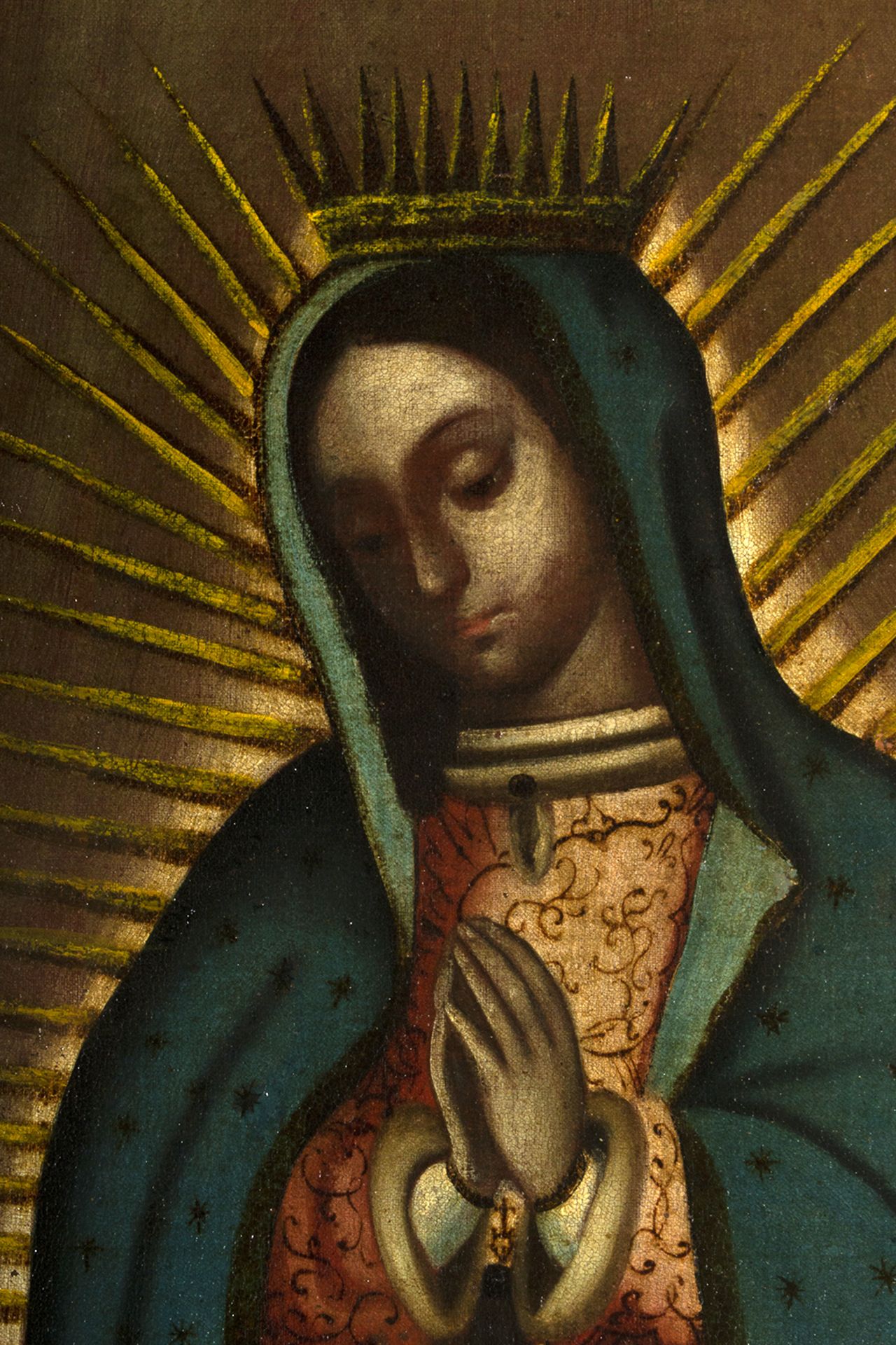 Escuela colonial, México, siglo XVIII. Virgen de Guadalupe. - Bild 3 aus 8