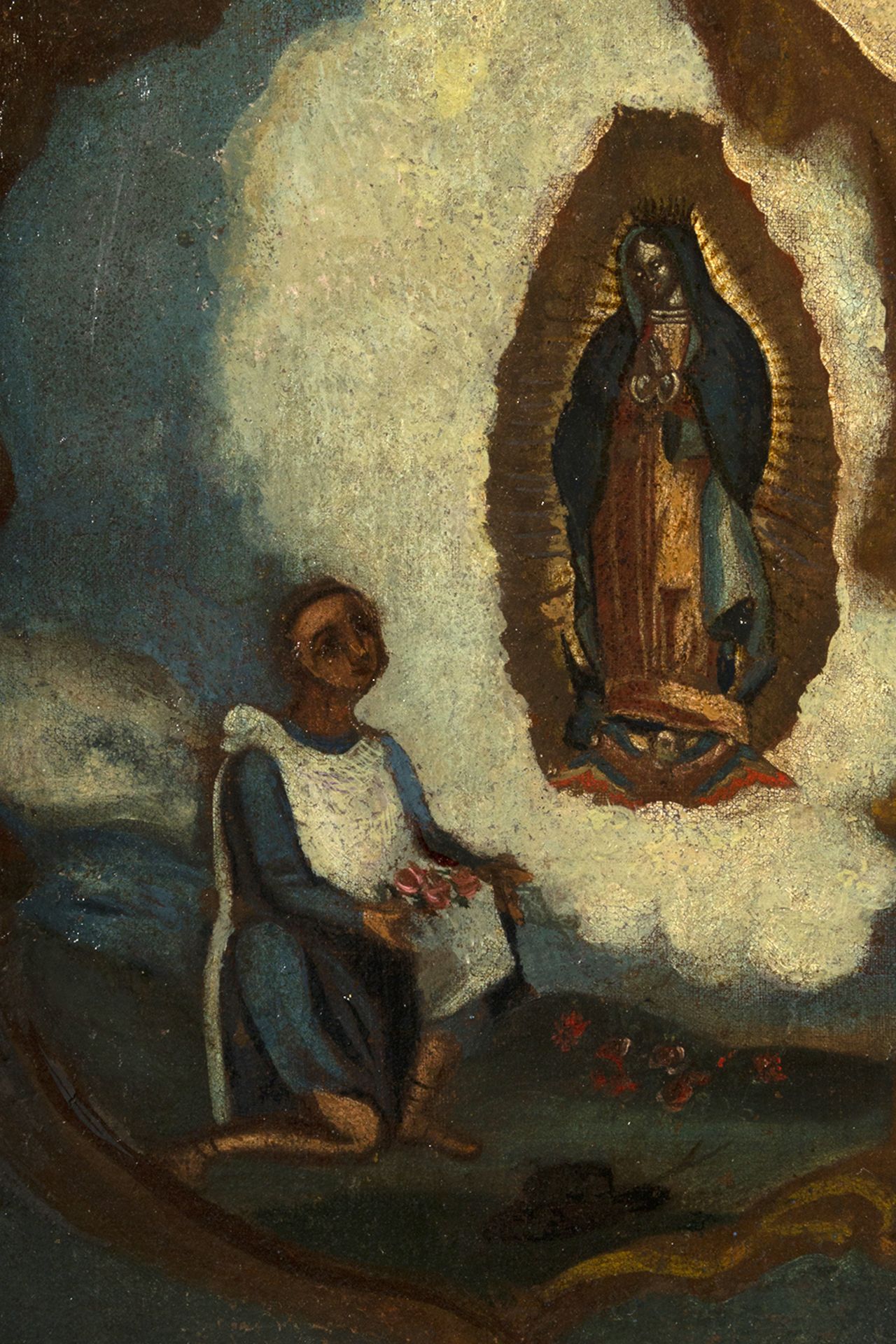 Escuela colonial, México, siglo XVIII. Virgen de Guadalupe. - Bild 5 aus 8