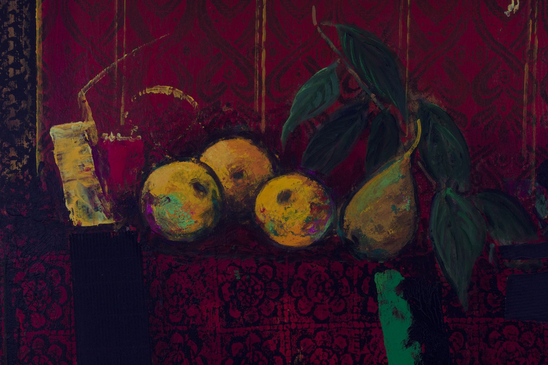 Joaquim Hidalgo (Cantallops, 1933-Barcelona, 2011) Bodegón rojo. - Image 2 of 6