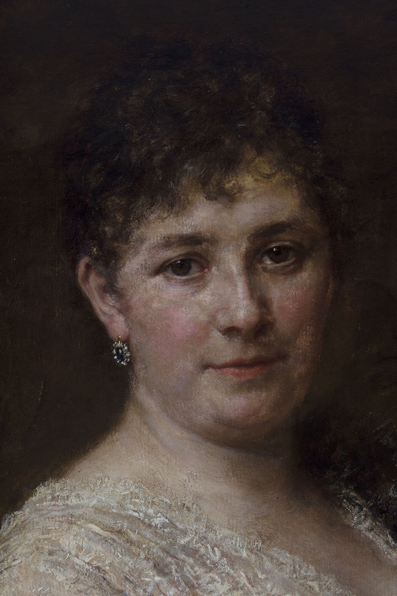 Gustave Graef (Alemania, 1821-1895) Retrato de Eloisia Aguilar de Dios. - Bild 4 aus 5