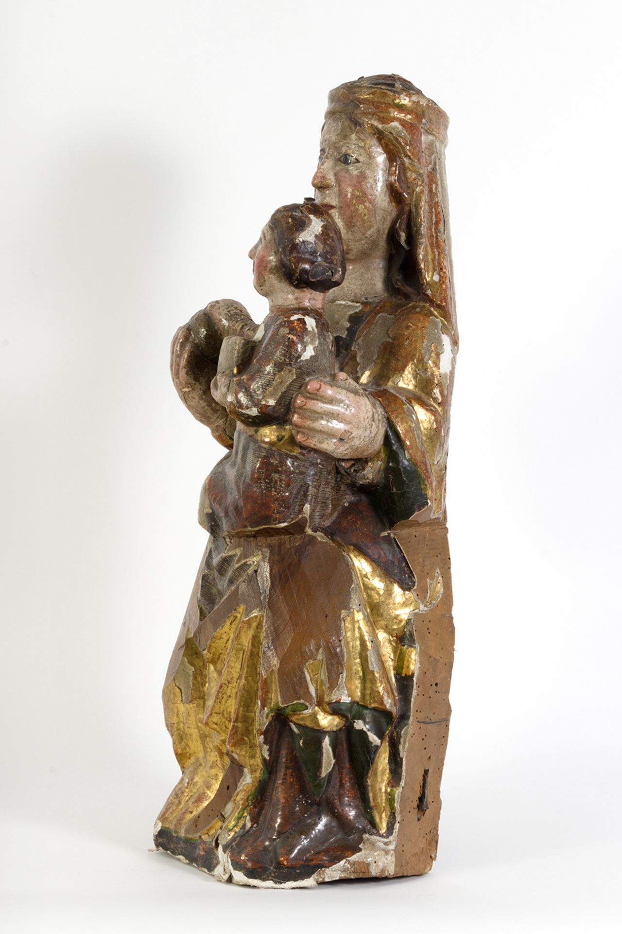 Escuela catalana del siglo XIV. Virgen con Niño. - Bild 4 aus 5