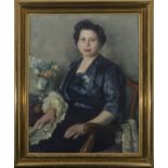Antonio García Morales (San Sebastián, 1910-?) Retrato femenino.