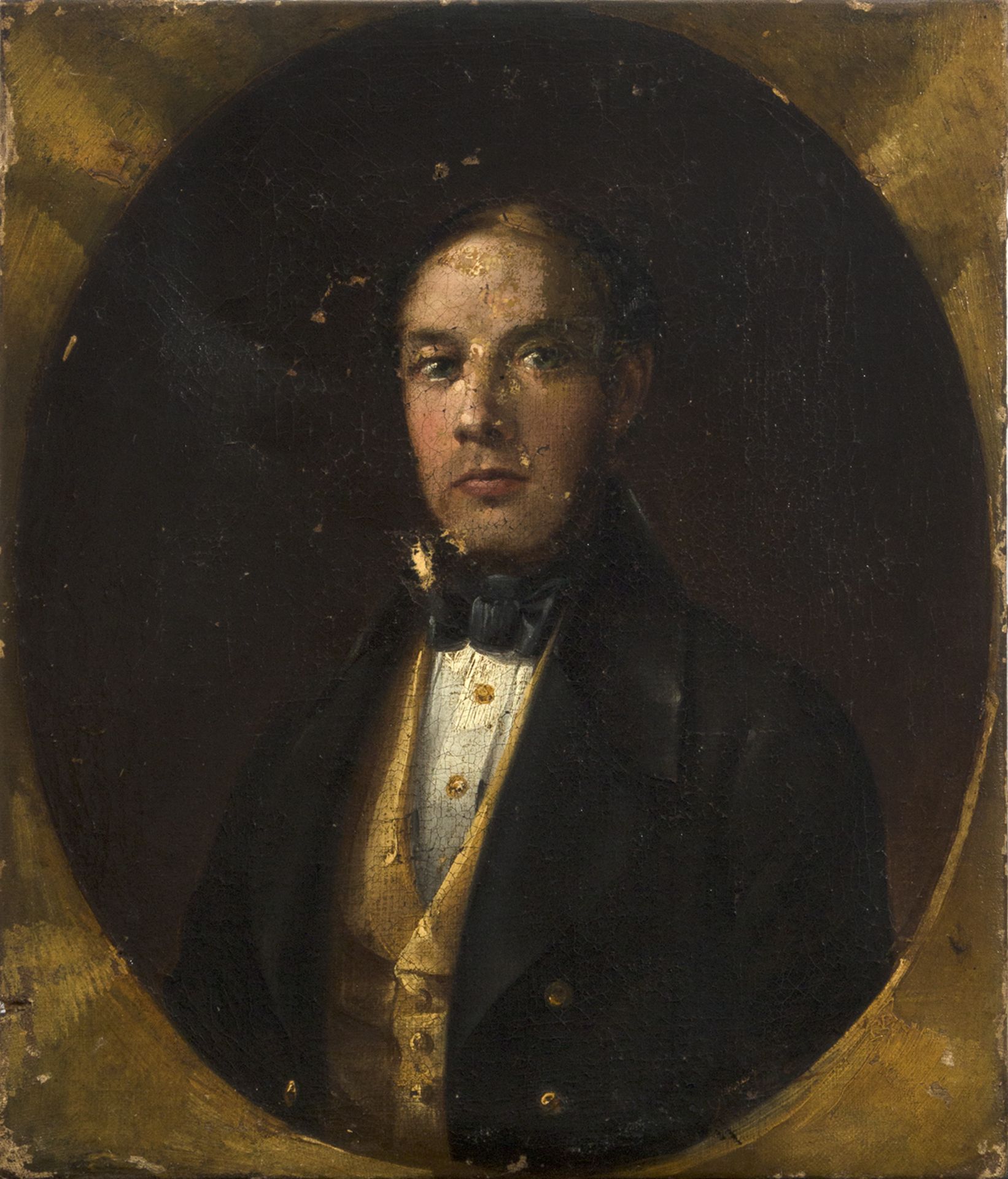 Escuela española del siglo XIX. Retrato de caballero.