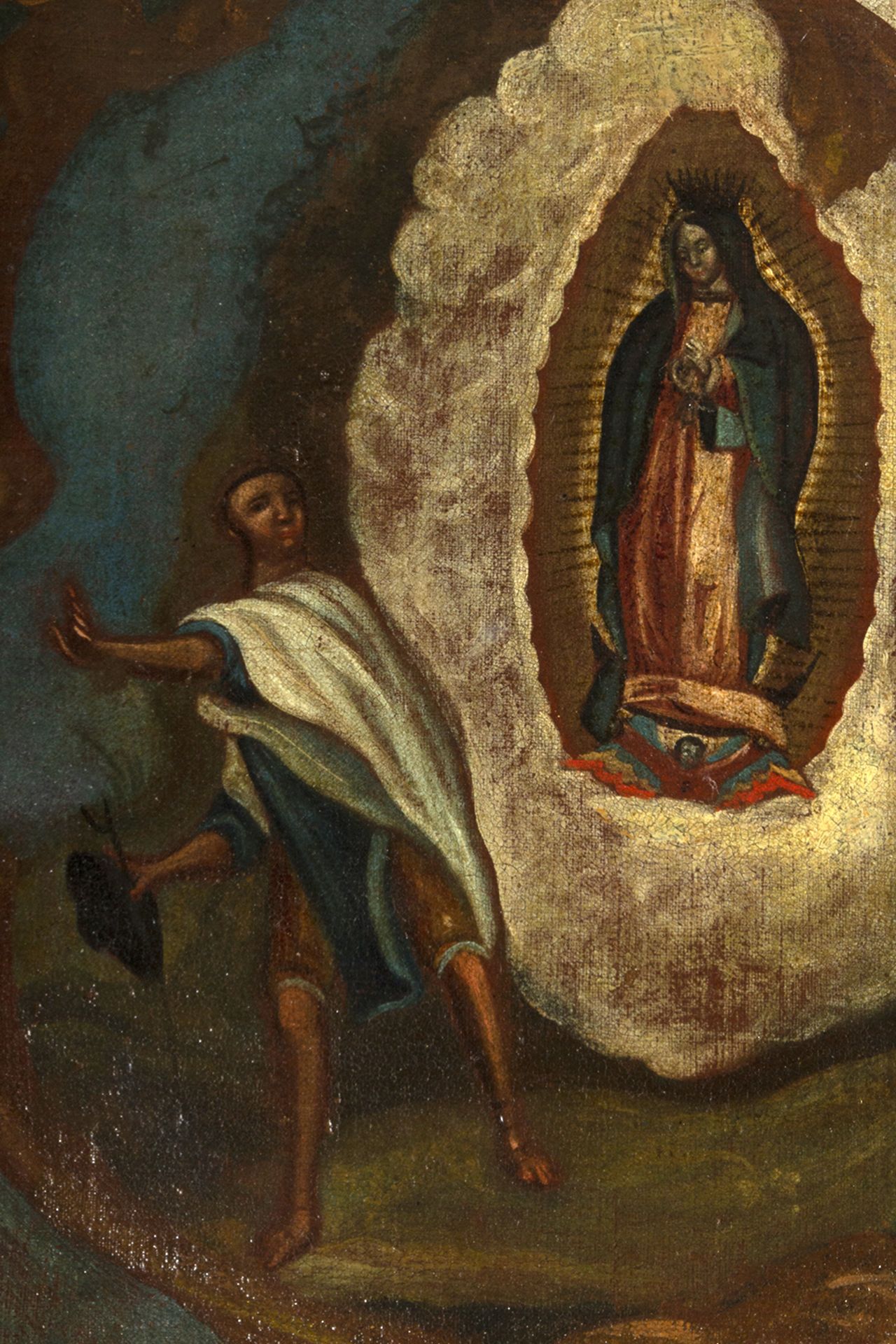 Escuela colonial, México, siglo XVIII. Virgen de Guadalupe. - Bild 4 aus 8