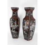 Pair of large oriental vases.