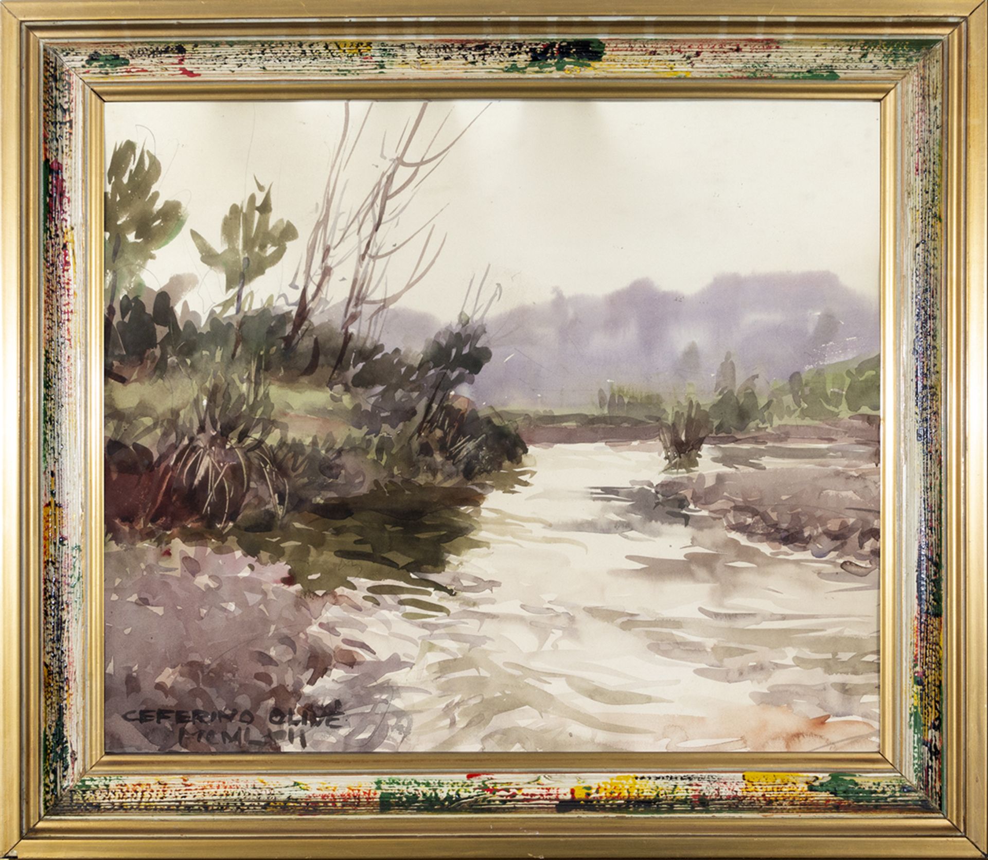 Ceferino Olivé (Reus, 1907 - Barcelona, 1995).Canaletas River. Benifallet.