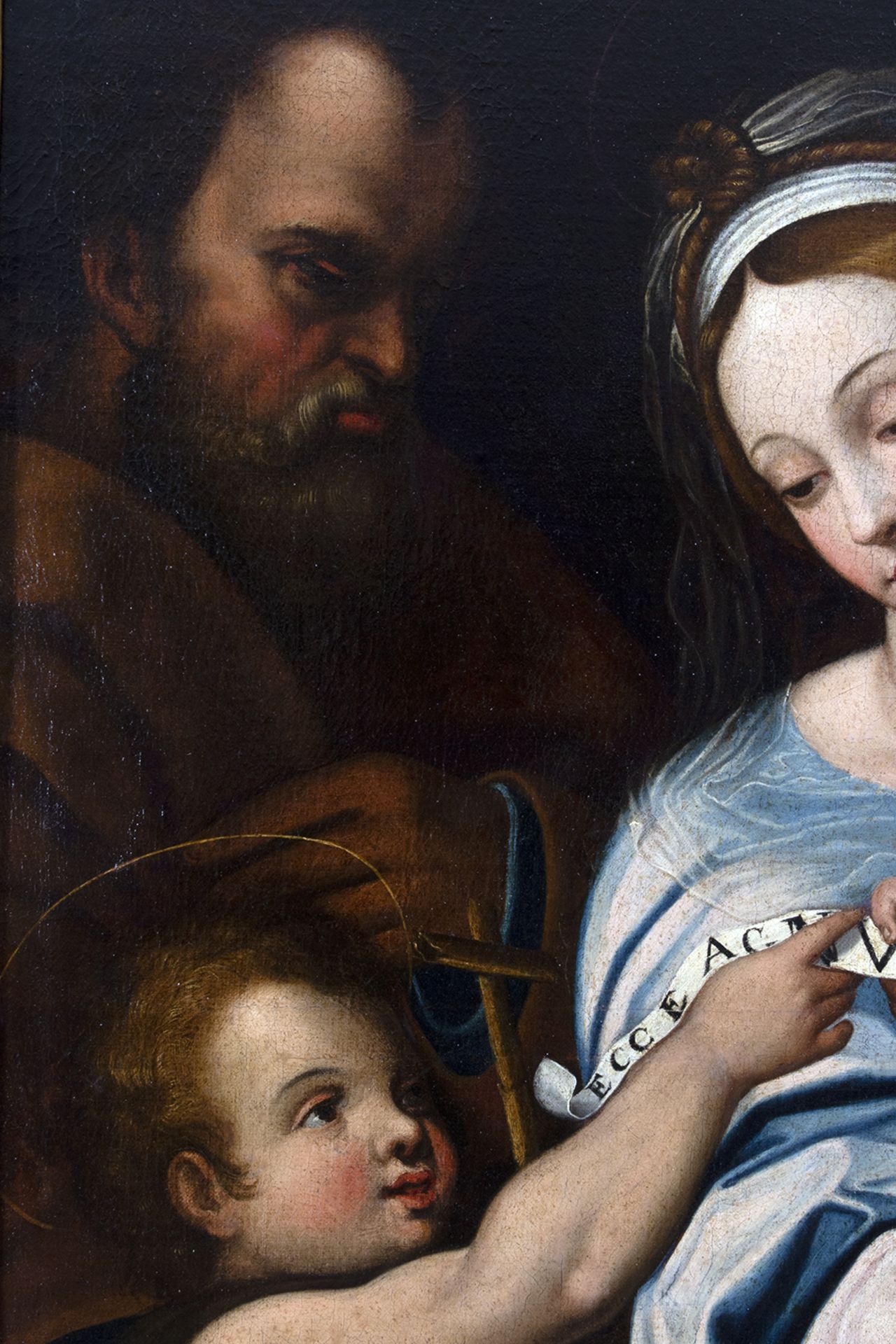 Italian school of the seventeenth century. Holy Family with the Infant Saint John or Virgen de la Ro - Bild 4 aus 7